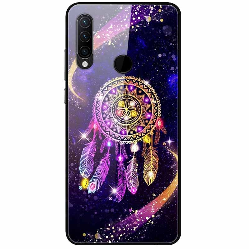 For Huawei P30 Pro Lite Case Cool Tempered Glass Luxury Coque Covers for Huawei P20 Lite P 20 P20Pro P30Pro P 30 Hard Back