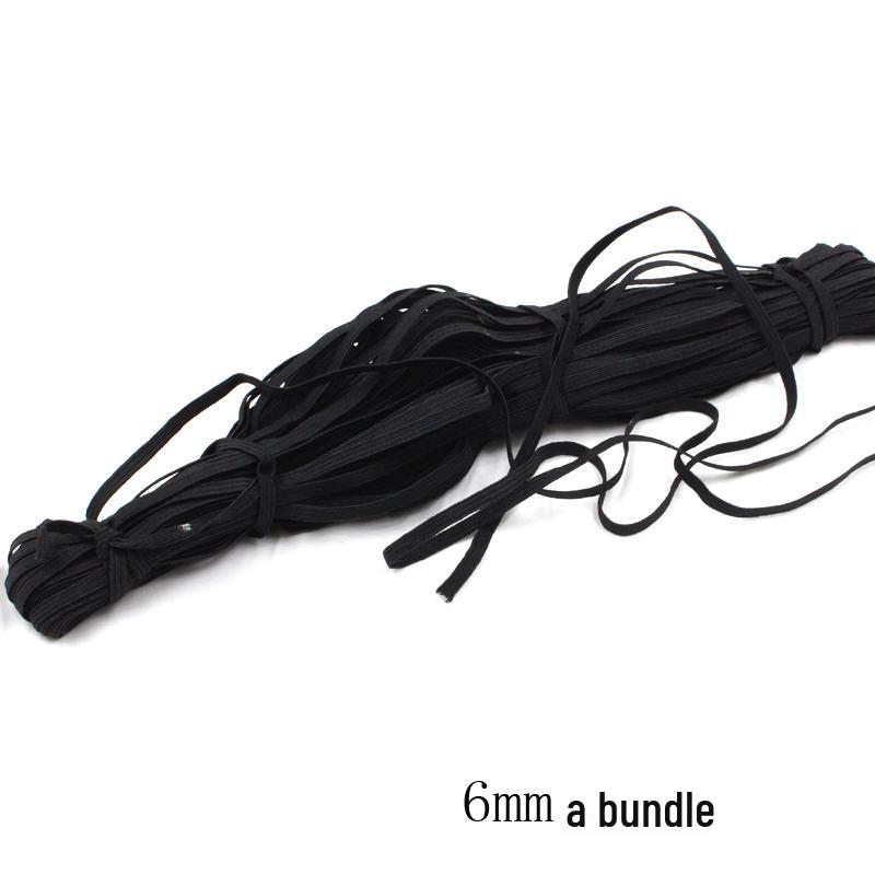 Flat Elastic Scrunchie Band 6-8-10MM DIY Hair Tie Material