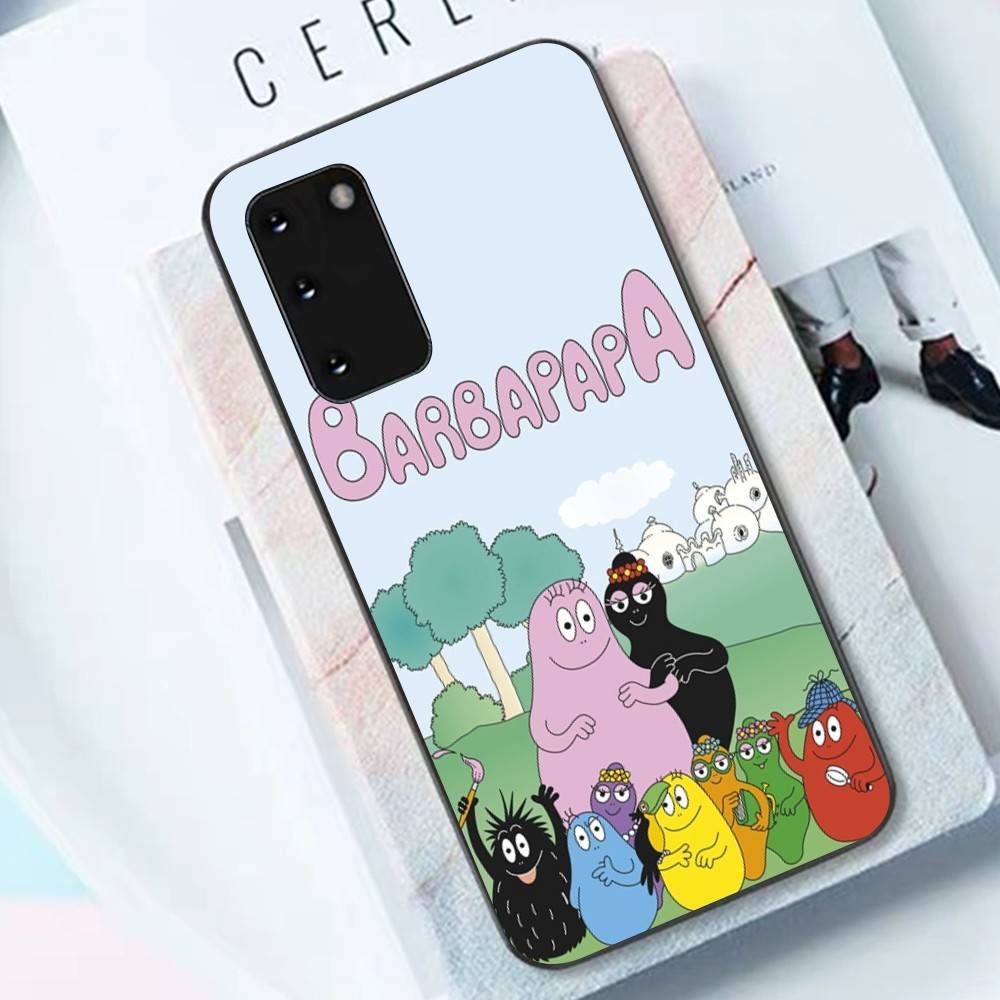 Cute Cartoon Barbapapa Phone Case For Samsung S 24 Fe 25 Ultra Plus 20 Lite 21 30 22 23 24 22 Ultra 5G Fundas