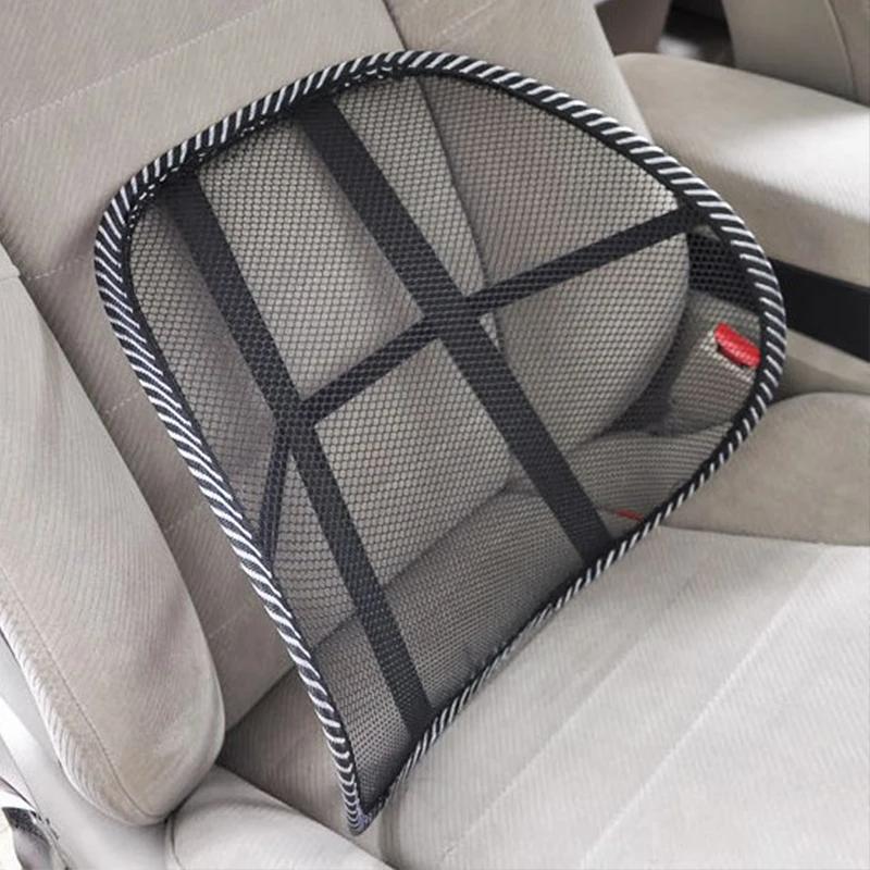 Car Seat Chair Back Cushion Ventilate Mesh Lumbar Back Brace Car Seat Chair Cushion Office Home Massage Back Cushion Universal
