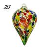 Artistic Indoor Outdoor Decor Hand Blown Glass Ball Ornament, Colorful Christmas Hanging Decoration Reflective Baubles for Tree, Window, Patio,