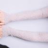 Outdoor Driving Stretch Sunscreen Fingerless Arm Warmers Lace Arm Sleeve Solid Color Sexy Glove