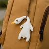 Duck keychain, goose, white bean keychain, goods bag, decoration