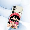 For Samsung Galaxy S25 Case Cute Kid Pattern Printing Straight Edge TPU Phone Back Cover