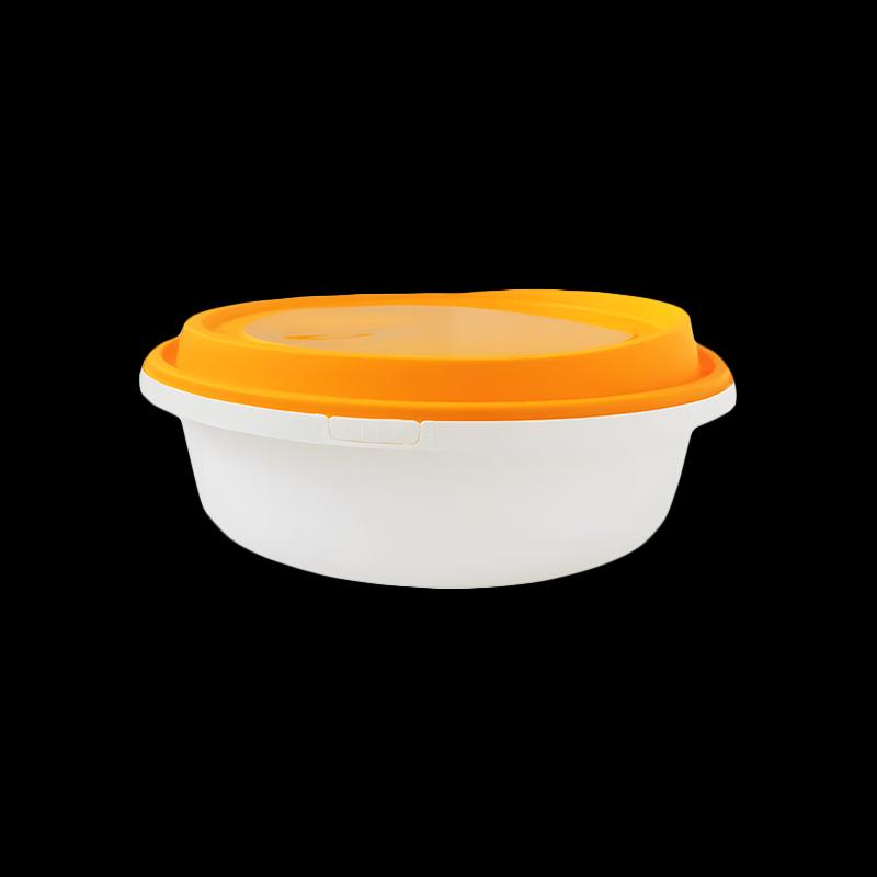 Einweg Runde Lebensmittelbehälter mit Verschließbaren Deckeln