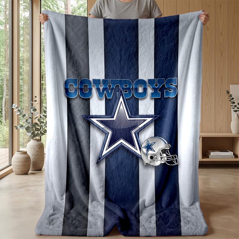 Coperta in Flanella Pile Dallas Cowboys Coperta Calda e Accogliente per Divano Letto Viaggio Uso in Tutte le Stagioni