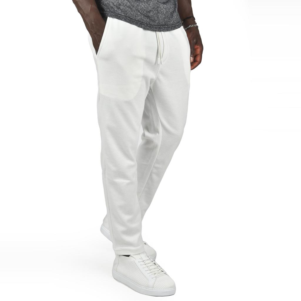 

Спортивные брюки для бега из чесаного хлопка DeepSEA с эластичной резинкой на талии 2405001 S бежевый