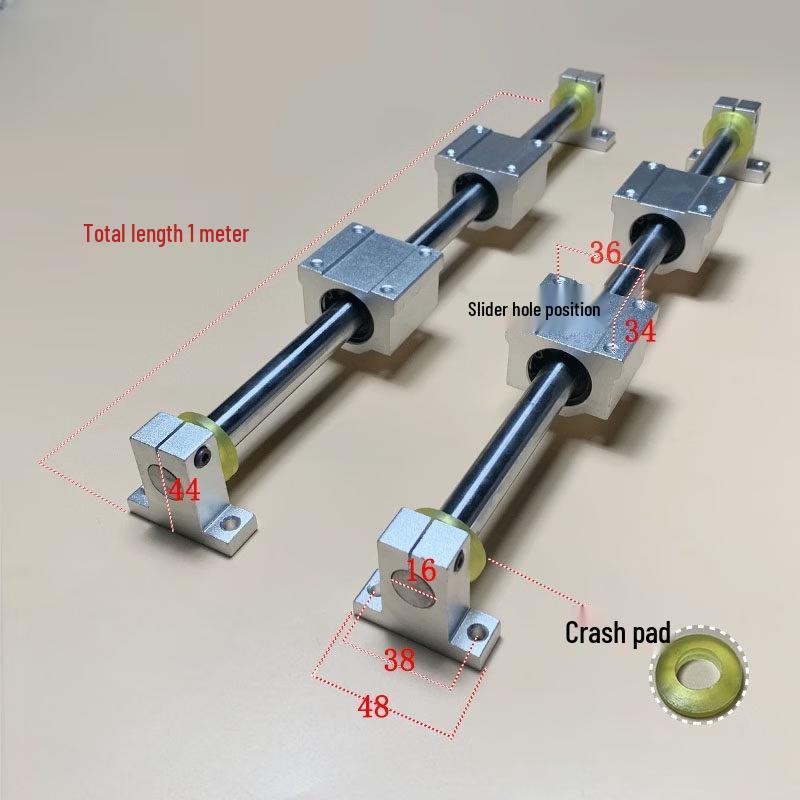 Jundingying 16mm x 1m Linear Guide Rail Set with SK Support