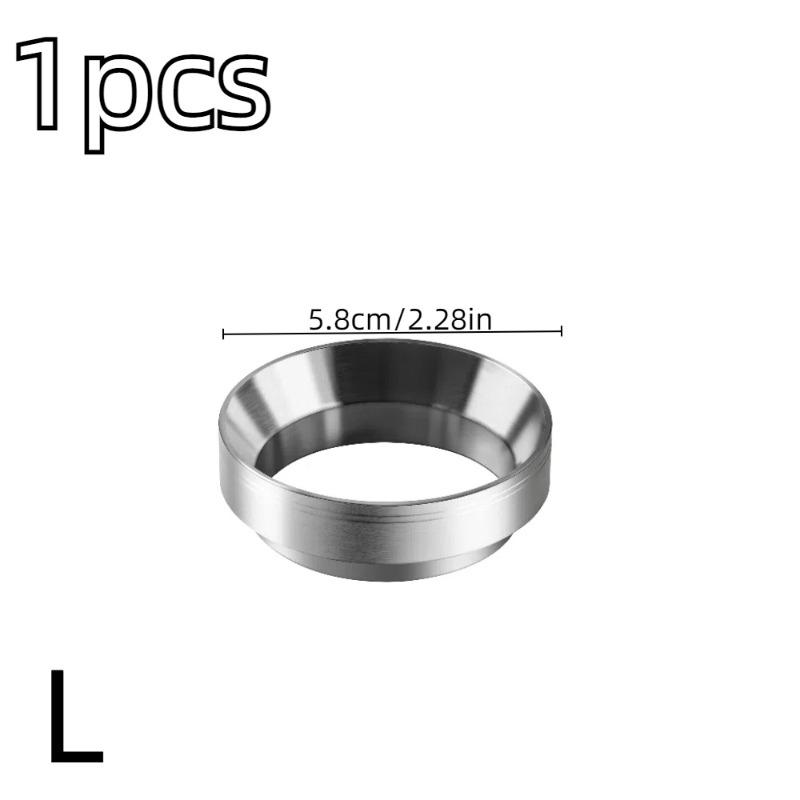 Stainless Steel Espresso Dosing Funnel Compatible Coffee Grinder Powder Dispenser Ring for Home Office Restaurant Use