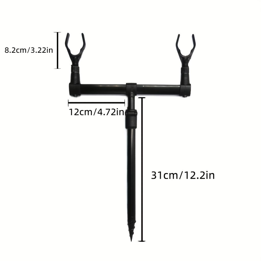 

1 шт. Карповые буз-бары для 2 удилищ, алюминиевый держатель-подставка для удилища, рыболовные аксессуары