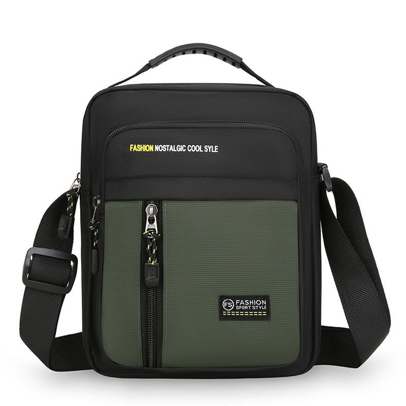 Herr Crossbody-väska Enkel axelväska Förvaringsväska med stor kapacitet Mode Multi-fickor Business Crossbody-väskor Messenger-väskor