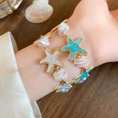 Starry Shore Pearl Bracelet: High-End Versatile Summer Style for Women