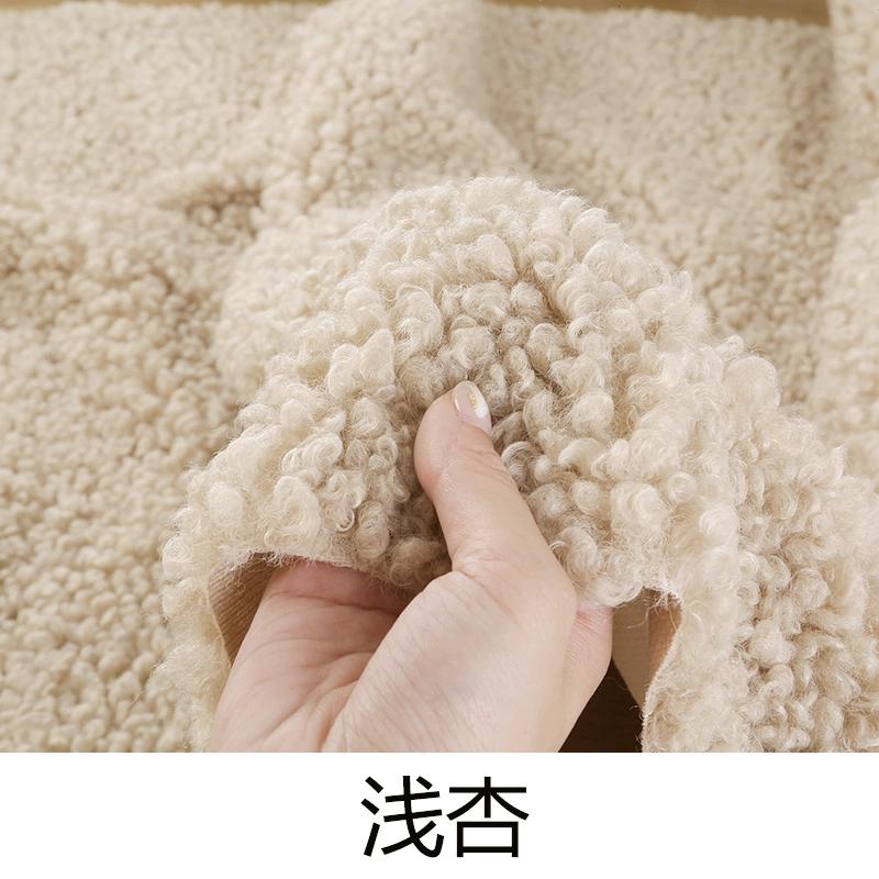 50x50cm Thicken Imitation Middle Sheep Roll Wool Plush Fabric for Cotton Doll Hair Cloth Plush Toy Handmade DIY Clothing Fabric
