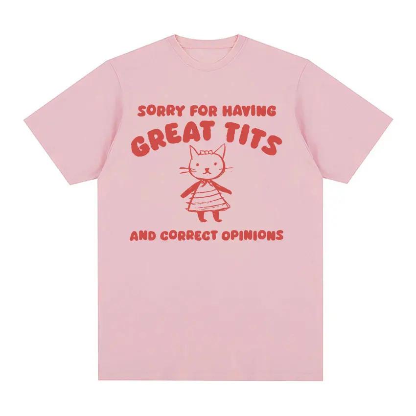 

Извините за отличное название и правильную точку зрения.. Интересная женская ретро феминистская модная футболка большого размера 4XL