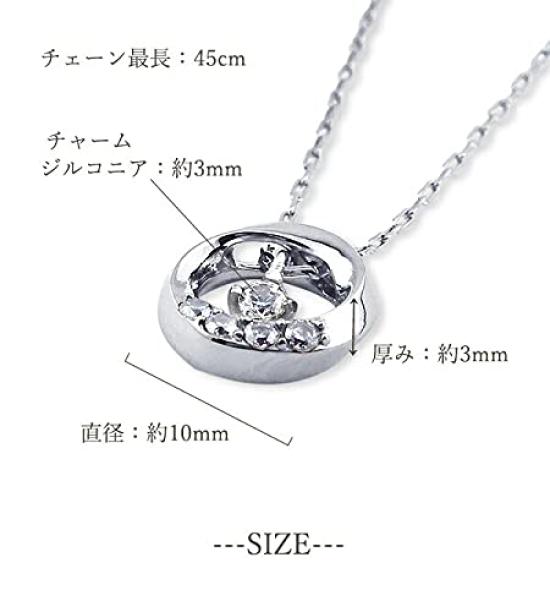 [La Amore Eterno] Necklace, Accessory for Women, Single Stone, RoundOval Twist Ring, Zirconia, Silver Pendant, Gift
