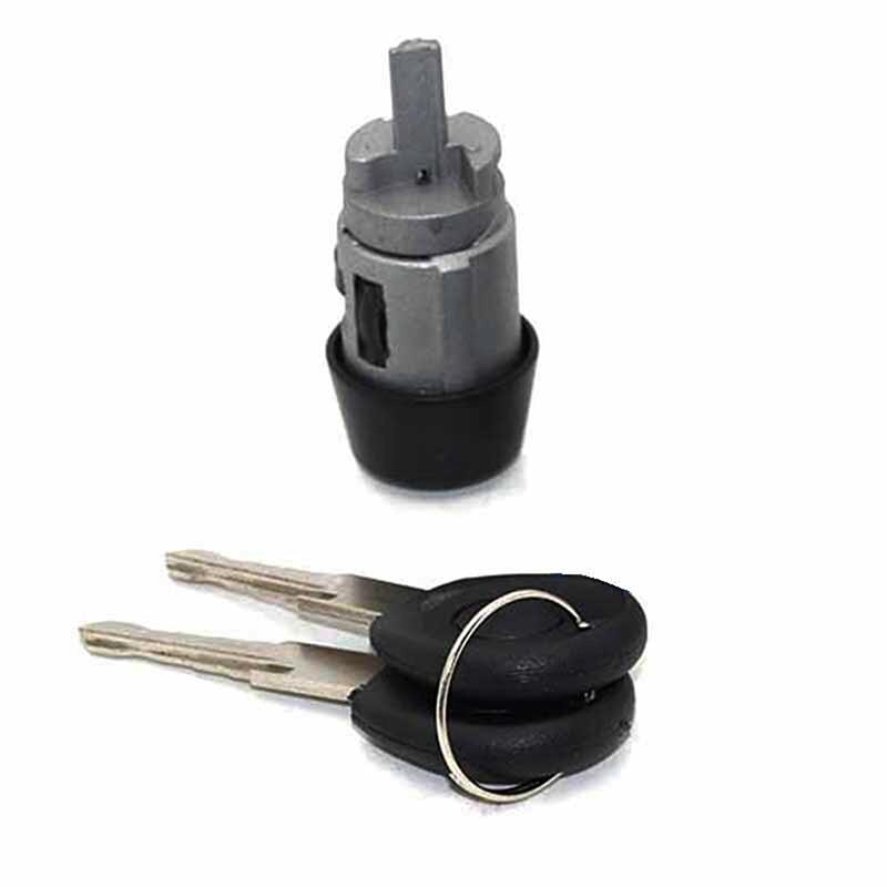 Car Ignition Switch Lock Cylinder with 2 Keys for VW Golf Beetle Transporter T4,Heavy Duty Steering Column Starter Switch Keyed Alike Lock Barrel