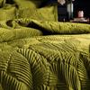 Paoletti Palmeria Velvet Quilted Duvet Cover Set