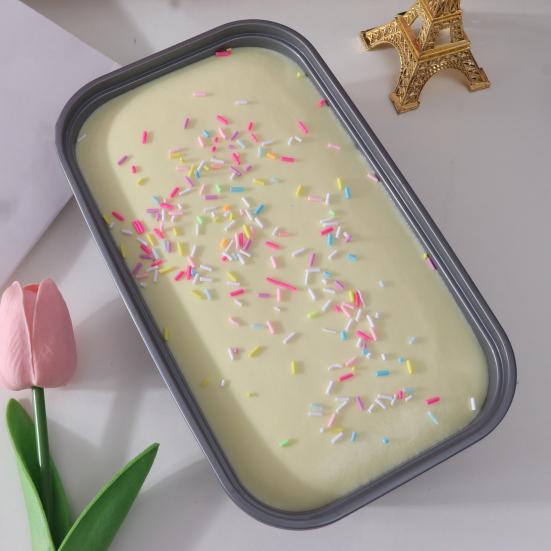 Weiches langsam aufsteigendes Kuchen-Quetschspielzeug Realistisches Taro-Creme-Dessert Fidget zur Stressbewältigung Tragbares Dekompressions-Gadget für Kinder Erwachsene Sensorisches Spielzeug