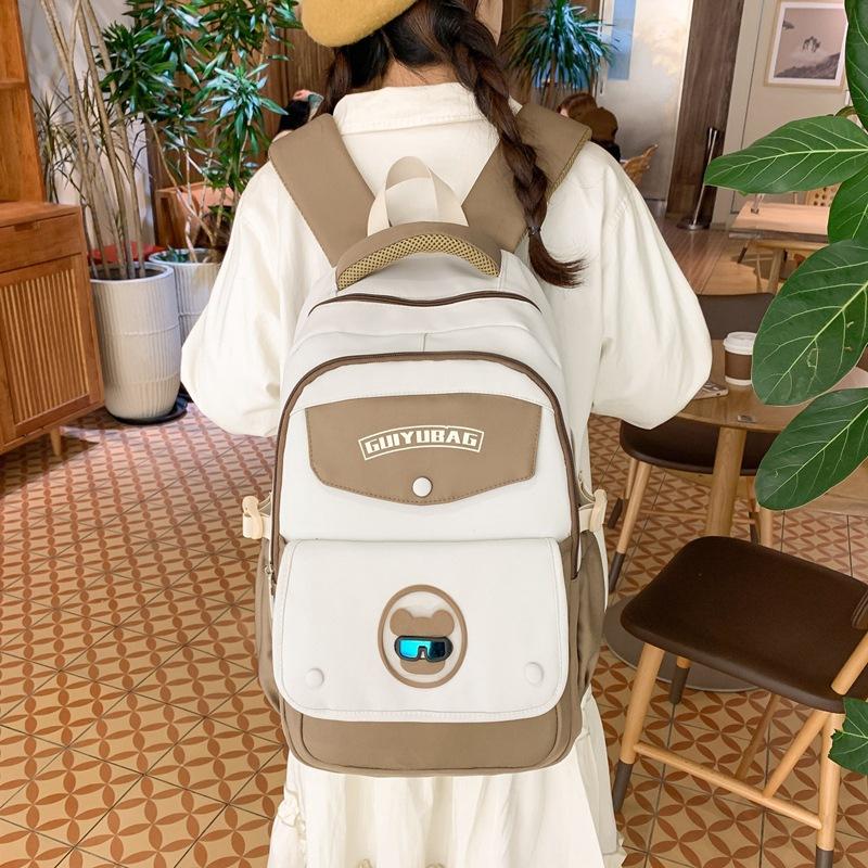 

Large Capacity Multi layer Backpack for Junior and Senior High School Students Primary School Students Burden Reduction Backpack