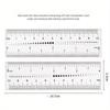 1 PC Misscheering Manicure PVC Clear Soft Ruler Transparent Card Scale Can Measure Drill Nail Shop Special Tool Ruler