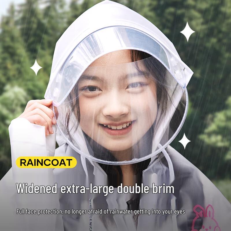 Moremerry Kids' Rain Poncho with Backpack Slot