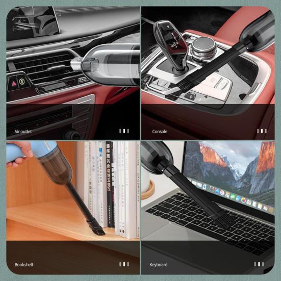 Car Vacuum Cleaner Powerful Suction Wireless Handheld Mini Car Vacuum Portable USB Fast Charging Car Desktop Cleaner for Home