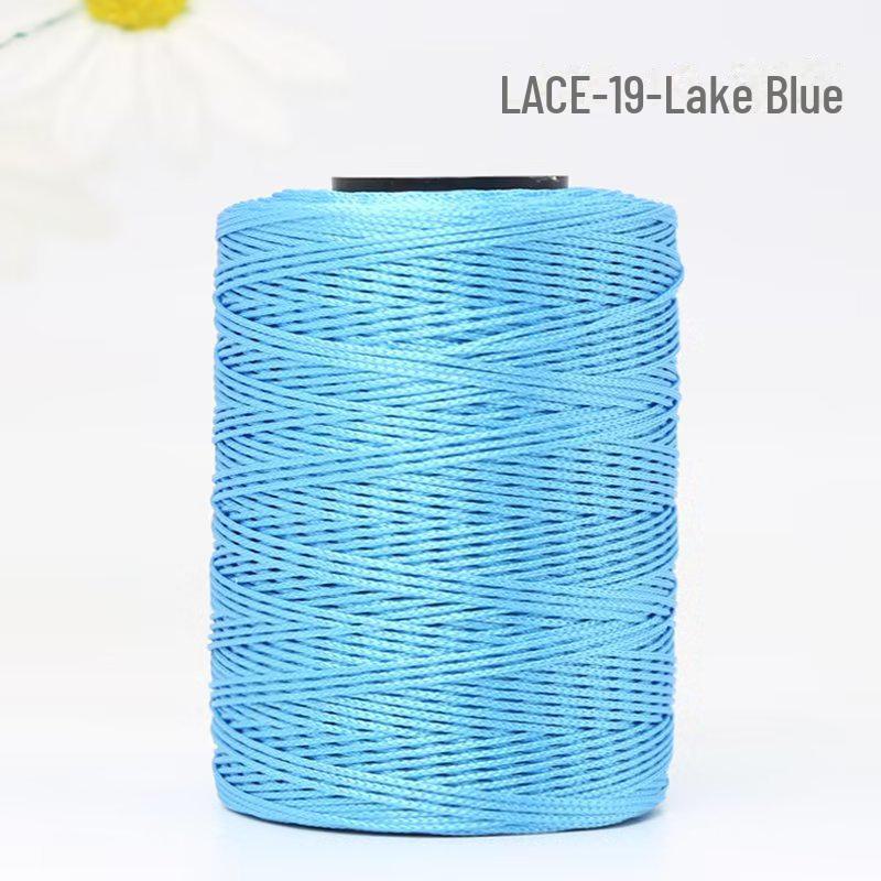 

1 мм разноцветные яркие нейлоновые плетеные нити для браслетов/сумок/обуви 19 pieces озеро синий