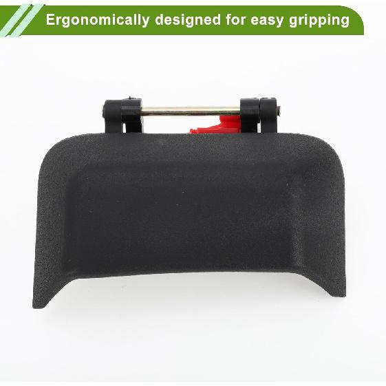 No.5115827AF Car Exterior Door Handle for Jeep Compass 4 Cyl 2.0L, 4 Cyl 2.4L 2007-2017 Black Left ABS 1 Pc