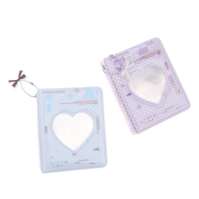 Ins Style Cute 3-Inch Love Album 36 Pockets Card Binder Mini Photocard Holder Kpop Idol Pictures Collection Storage Case