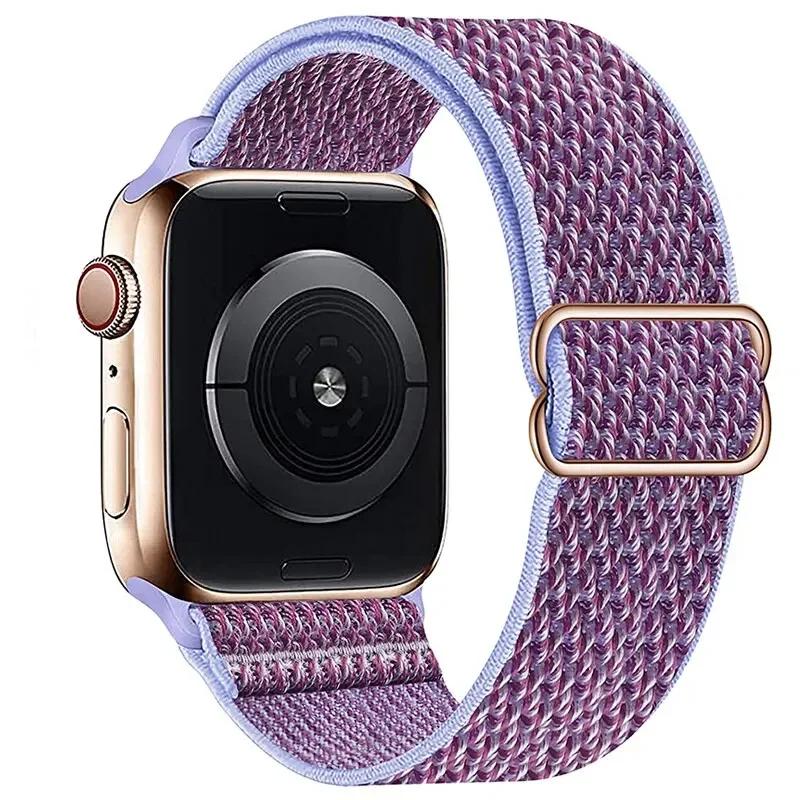 Elastyczny Nylonowy Pasek do Apple Watch ultra 2 49mm Seria 9/8/7 41mm 45mm38/42-40mm/44mm Boho Bransoletka iWatch 6 5 4 3 Se Pasek