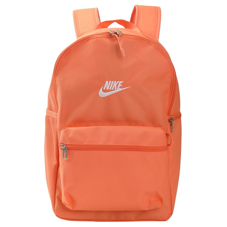 Nike 19L Letter Print Fabric Backpack Unisex Backpack Orange IB4343-835 Orange