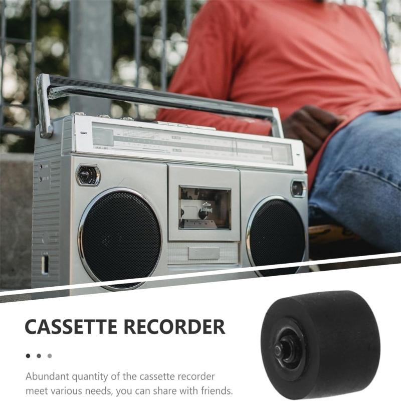 Pack of 12 Rubber Pressure Rollers for Cassettes Recorders 8.5x8mm Easy Installation
