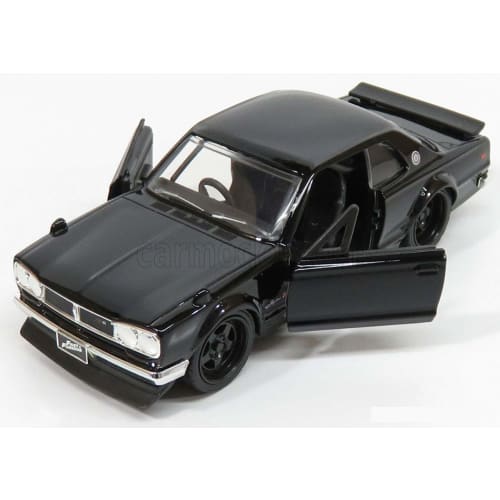 JADA TOYS 1/32 Scale Fast and Furious Nissan Skyline 2000 GT-R 1971 Black Brian Diecast Model Car