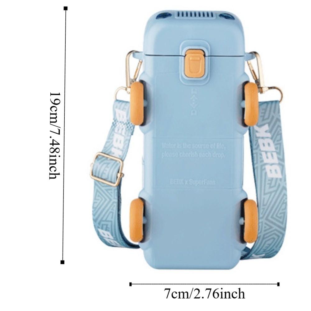 Removable Baby Bus Water Bottle 500ml Kid's Water Bottle Toys Car Shape Straw Water Cup  Children