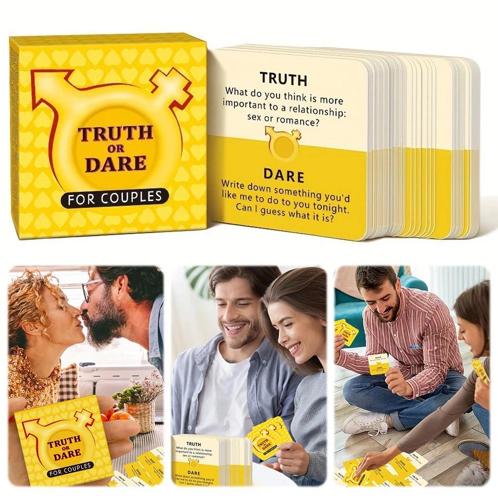 Truth Or Dare Card Romantic Game,for Couples Lovers Board Game Drunk Couples Drinking Game Card Christmas Thanksgiving Gift