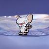 Charming And Playful Animal Brooch Cute Red Nosed White Mouse Unique Metal Badge Everyone For