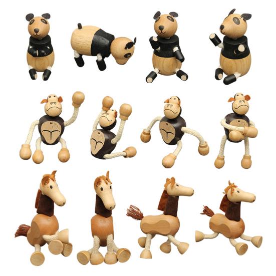 Buy DIY Doll Puppet Toy Puppet Toy Wooden Animal Surroundings Lovely