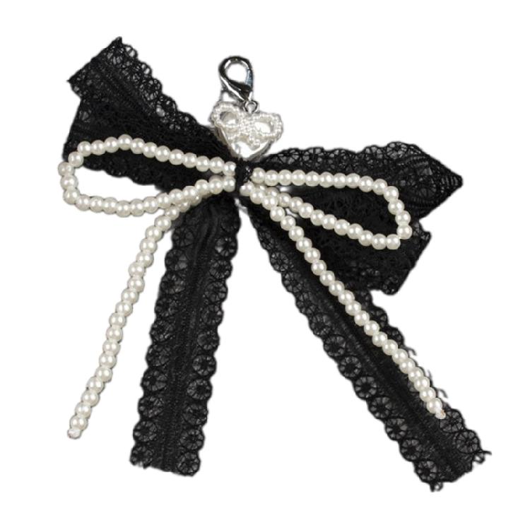 Lace Bowknot Shoe Jewelry for Sneakers Shoelaces Charm Detachable Shoe Clip with Faux Pearls Footwear Accessories