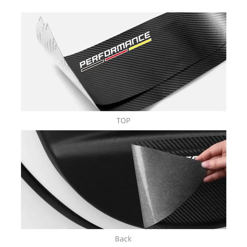 For BMW E90 F10 F30 F20 F34 F07 X3 F25 X5 F15 E70 X1 E84 Carbon Fiber PVC 4pcs Car Door Anti-Kick Pad Stickers Protector Films