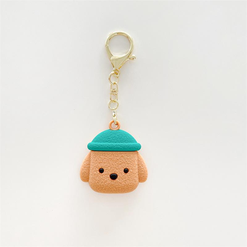 case for airtag Cute and creative shapes keychain anti-lost cartoon bear puppy Tracker Protector Protective Case for kid elderly