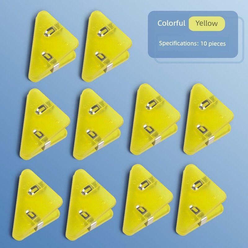 Minimalist Bill Folder Transparent Color Plastic Office Storage Mark Organize Fantastic Test Paper Clip 90 Degree Clip Stationery A4 Test Paper Clip