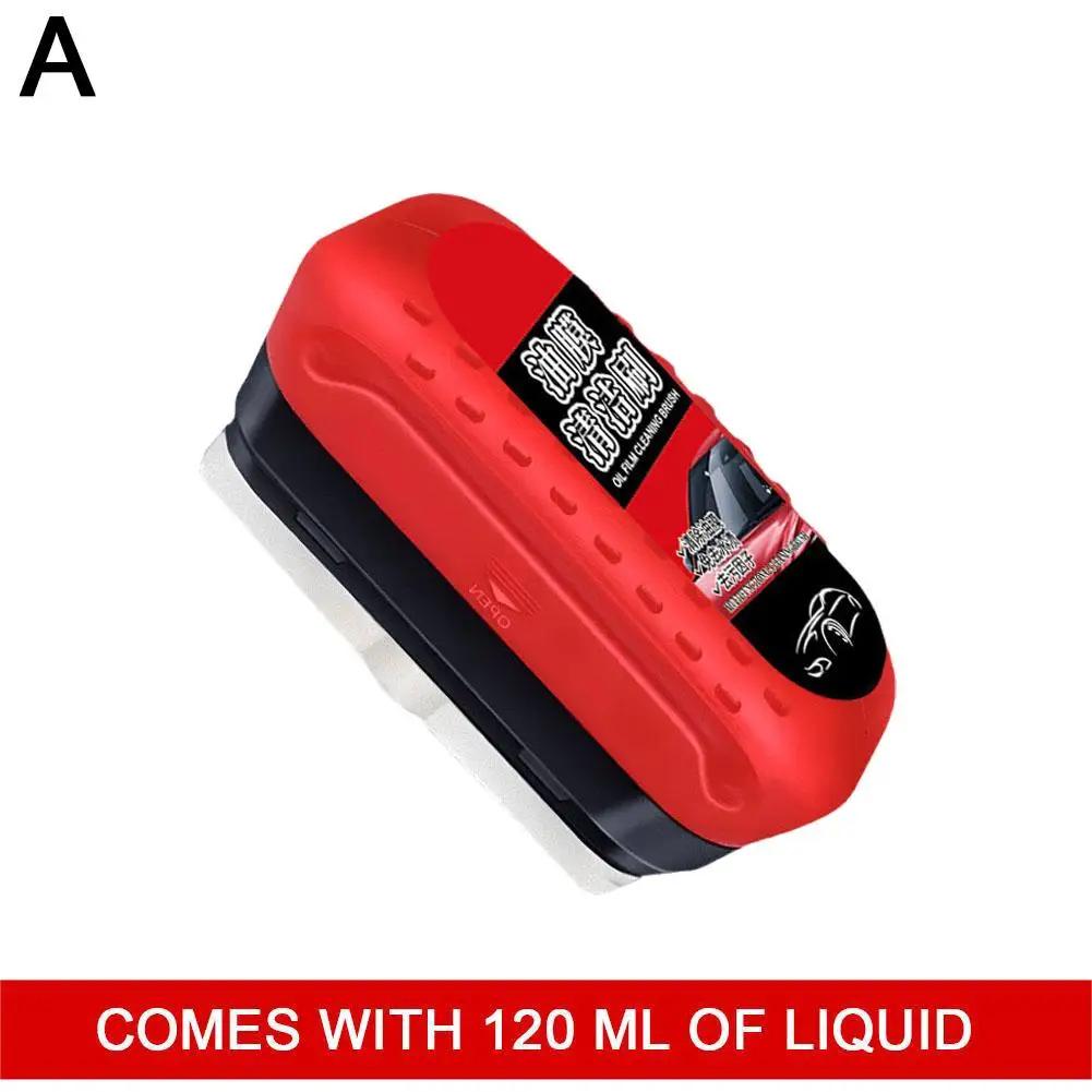 100ml Car Glass Cleaner Automotive Glass Sponge Cleaning Car Inner Front Maintenance Agent Brush Glass Polishing Windshield U9F5