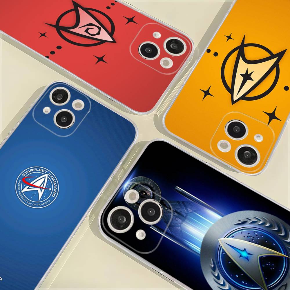 S-Star T-Trek For IPhone 11 12 13 14 15 16 17 Pro Max Plus Air Transparent Clear Shockproof Case