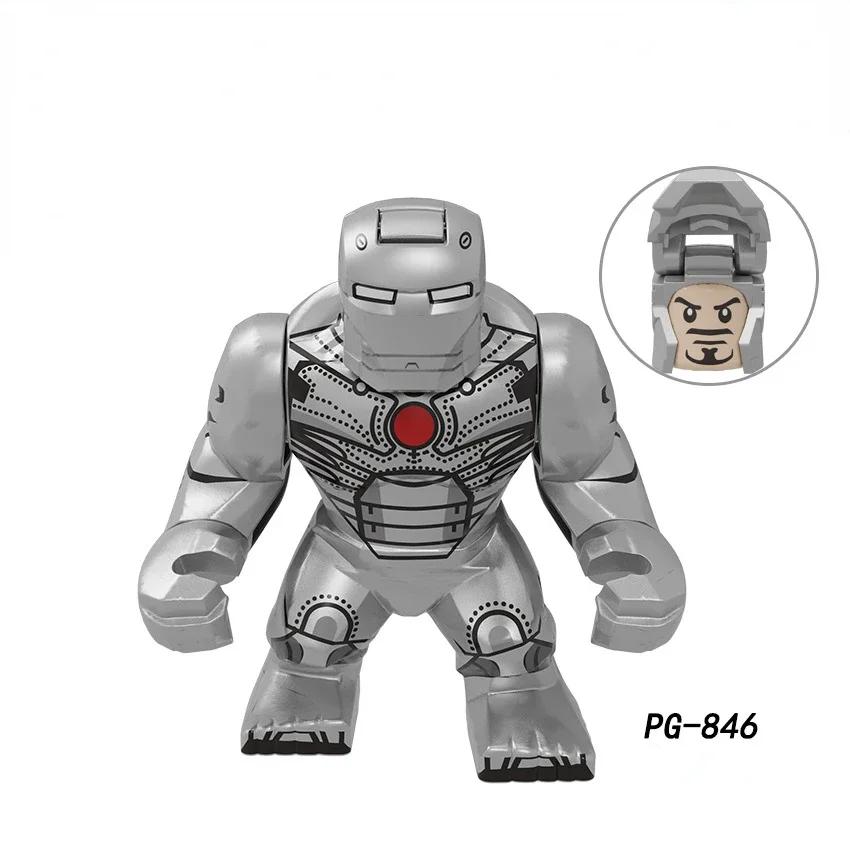 Action Figure: Marvel Mini Block Figurine Superhero Series Iron Man Spider Man Combination Block Children's Puzzle Toy Gift
