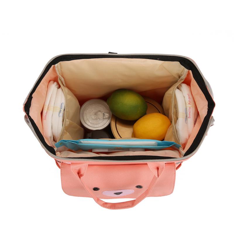 New Multi Functional Large Capacity Portable Milk Bottle Insulated Mother and Baby Bag Simple and Fashionable Backpack Mommy Bag