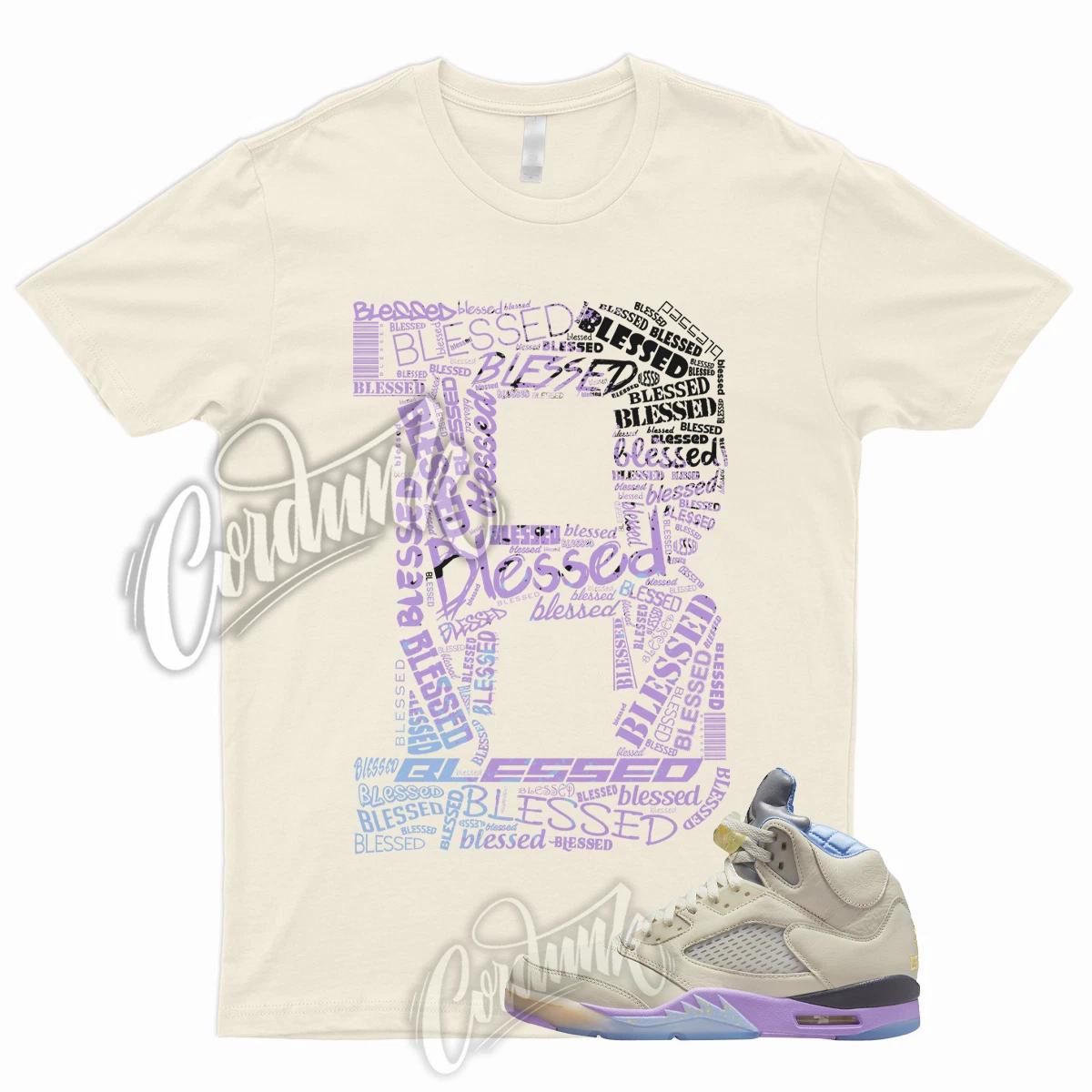 

BLESSED T for 5 Sail Washed Yellow Violet Star Purple 1 Shirt To Match 5 XL