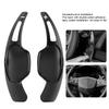 Pair Aluminum Alloy Steering Wheel Shift Paddle Shifter Extension Fit for Cadillac XTS 13 18Black
