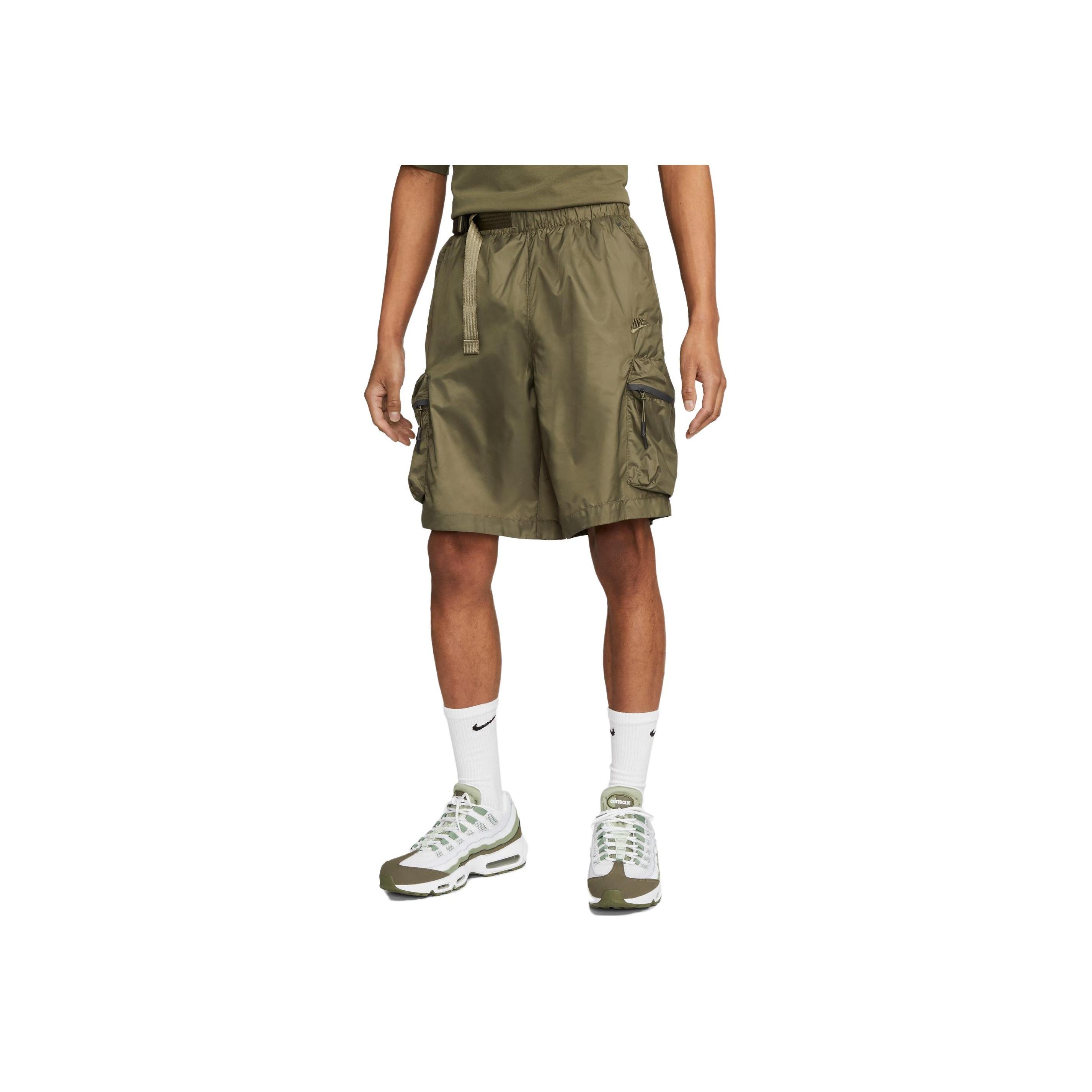 

Nike Sportswear Tech Pack Solid Cargo Shorts Men Bottoms Medium-Olive-Green DX0230-222 XXL