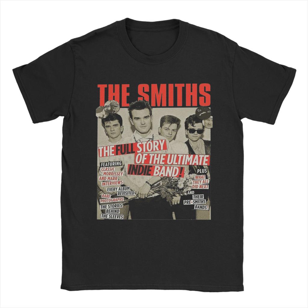 Vintage The Smiths T-Shirts Men Round Collar Cotton T Shirt Morrissey 80s 90s Short Sleeve Tee Shirt Original Clothes
