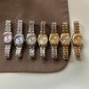 Orologio Barsh Gold Disc con Cinturino in Acciaio e Calendario da Donna Squisito Retrò Casual Sud Est Asiatico Orologio al Quarzo